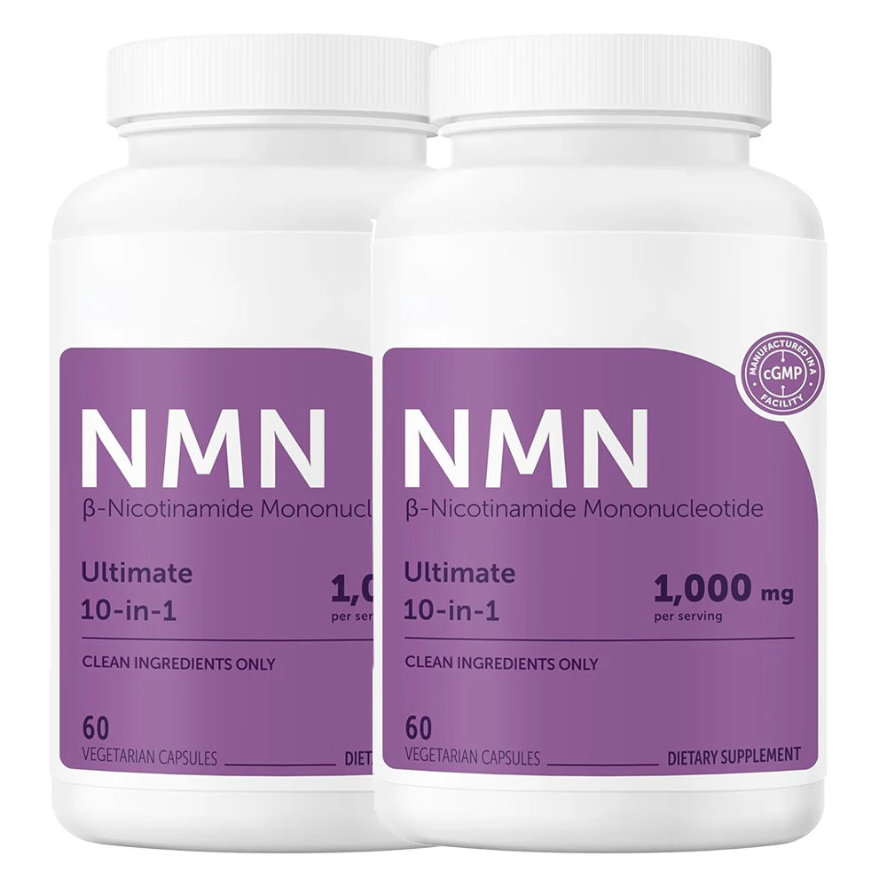 NMN Complex 1000mg, NAD+ Supplement with Resveratrol - NMNH Alternative - Supports Cellular Energy &amp; NAD+ Level, 60 Capsules