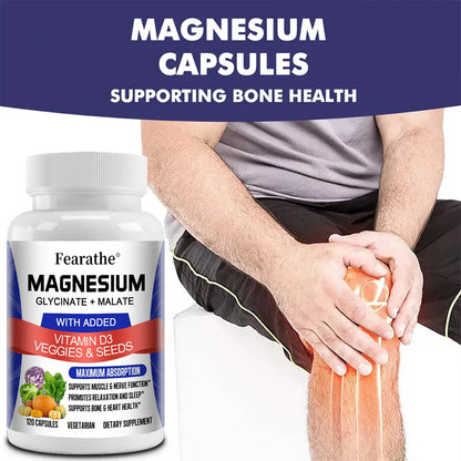 Magnesium Malate + Magnesium Glycinate Help Boost Immunity, Promote Joint and Bone Marrow Health, and Improve Sleep Quality
