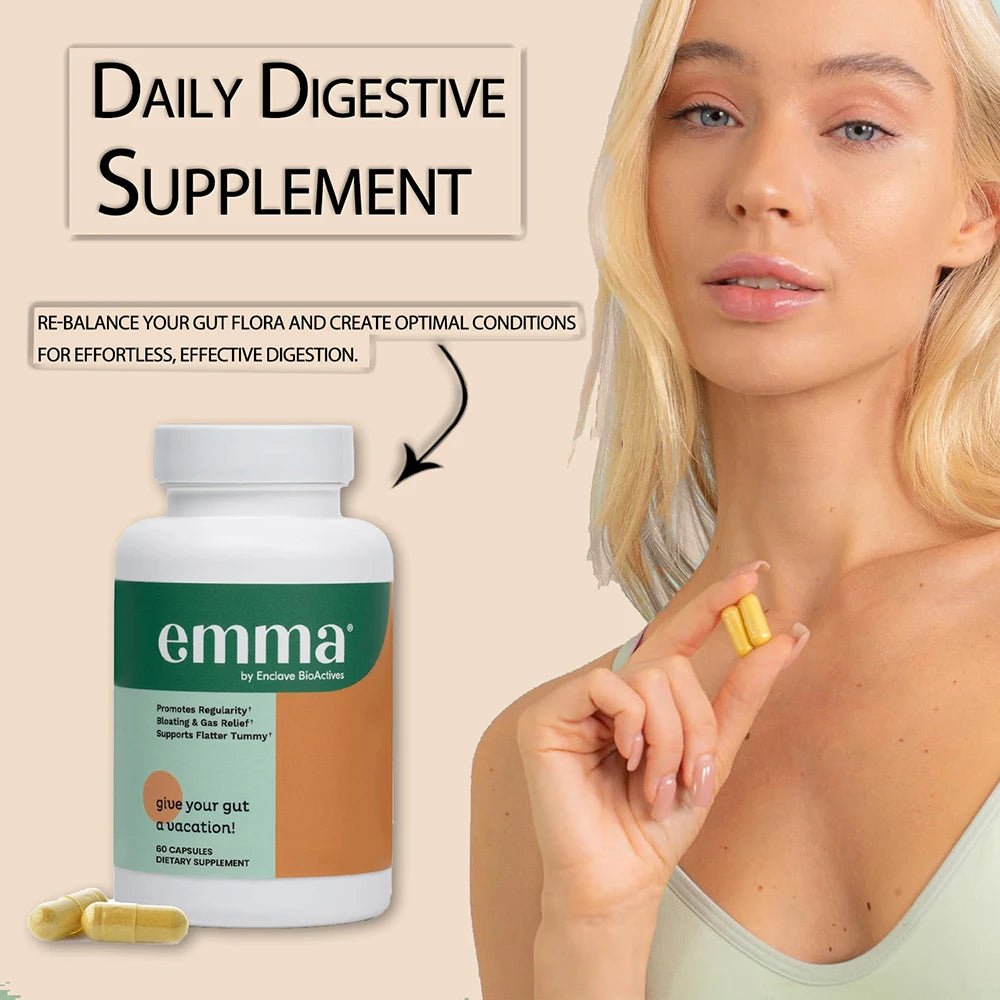 Gut Health &amp; Colon Cleanse Supplement - Relief from Gas and Bloating, Repairs Leaky Gut with Magnesium, Berberine, Vitamin D