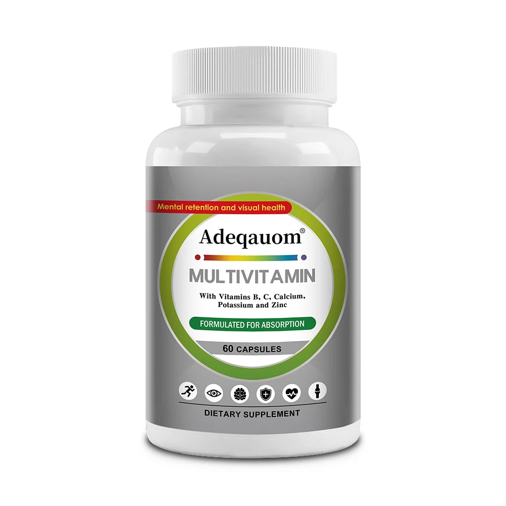Comprehensive Multivitamin To Enhance Daily Nutrition Improve Immunity and Energy Support Heart Hair Skin and Nail Health Levels