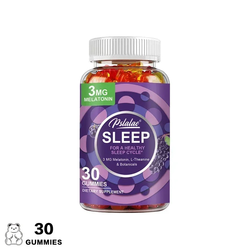 Melatonin Gummies Anxiety Stress Relief Help Sleep Save Insomnia Body Clock Adjustment for Adult