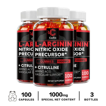 L-Arginine Supplement - Supports Vascular and Heart Health, Boosts Energy, Promotes Muscle Growth and Improves Endurance