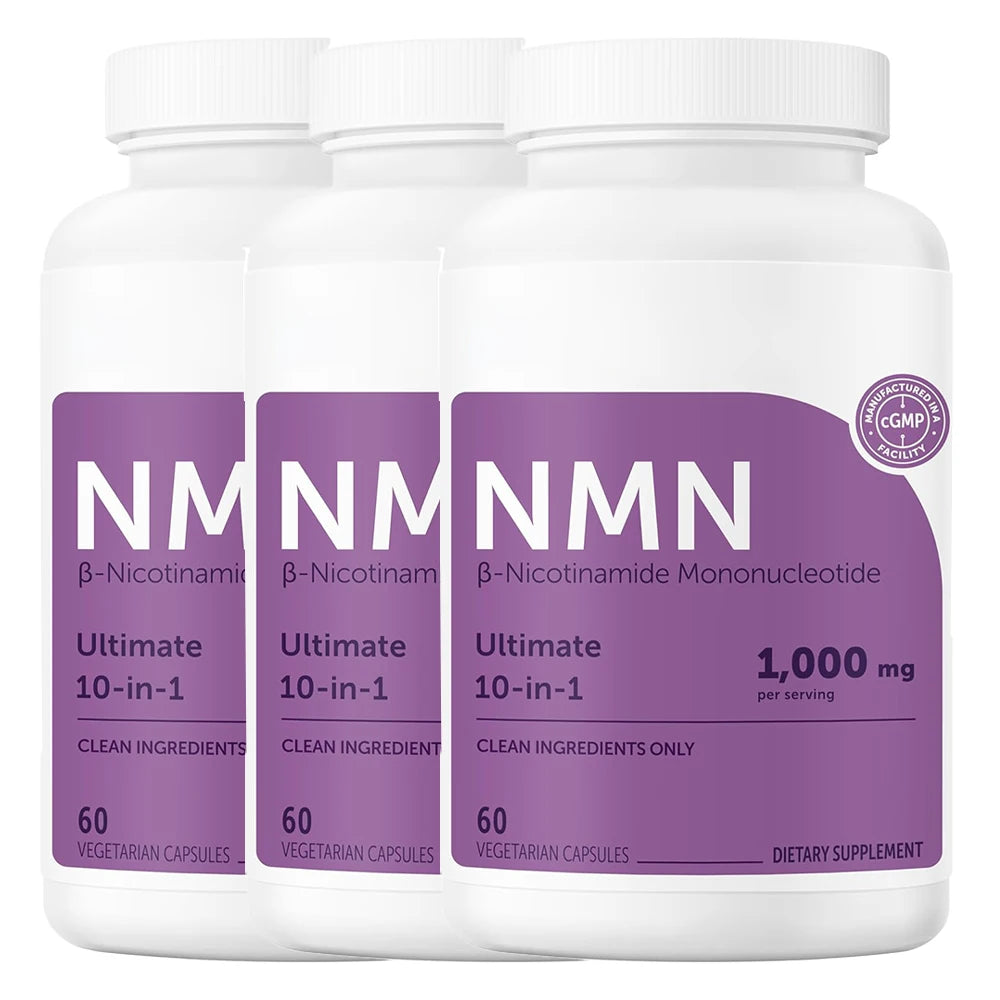 NMN Complex 1000mg, NAD+ Supplement with Resveratrol - NMNH Alternative - Supports Cellular Energy &amp; NAD+ Level, 60 Capsules