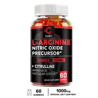 L-Arginine Supplement - for Energy, Strength and Endurance Support During Exercise | Muscle Mass, Non-GMO