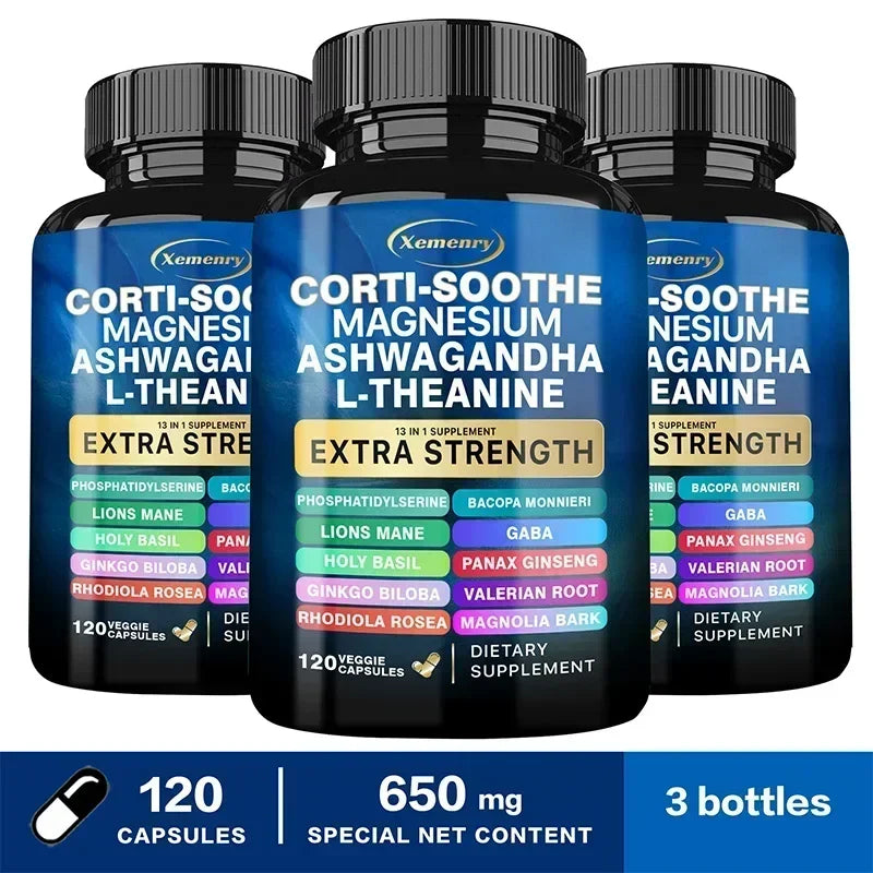 Corti-Soothe Supplement - Relax Muscles, Relieve Stress, Overall Health, Replenish Energy and Vitality, Maintain Concentration
