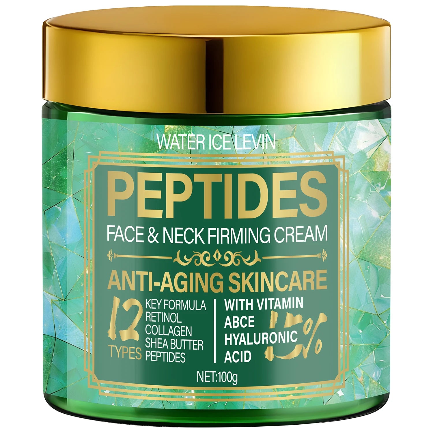 Peptides Face &amp; Neck Firming Cream (12 Formulas), Retinol-Infused, Moisturizes for Anti-Aging Softness