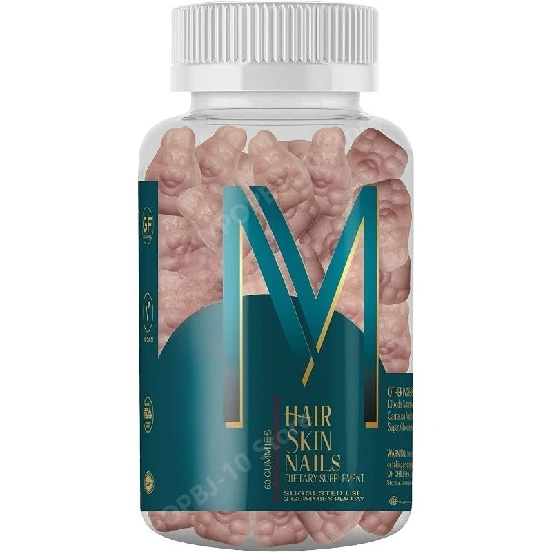 Hair Skin Nail Gummies Vitamin Supplement Biotin Multivitamin Daily Nutritional Support 60 Gummies