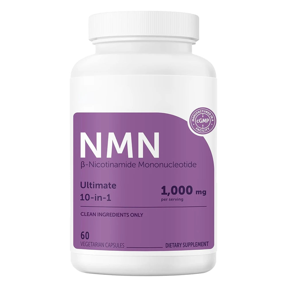 NMN Complex 1000mg, NAD+ Supplement with Resveratrol - NMNH Alternative - Supports Cellular Energy &amp; NAD+ Level, 60 Capsules