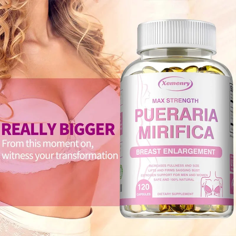 Pueraria Mirifica Supplement - Balanced Estrogen Metabolism, To Support Breasts Bigger, Rounder, Firmer BreastsSupplement