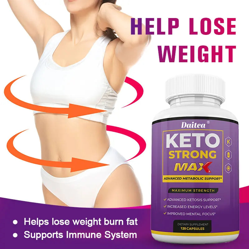 Keto Capsules - Slimming Ketogenic Weight Loss Supplements - Men &amp; Women Fat Burning, Focus, Metabolism, Mood Improvement