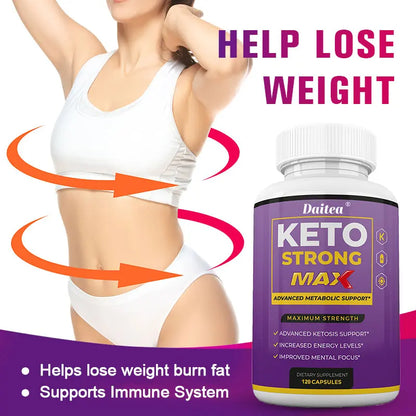 Keto Capsules - Slimming Ketogenic Weight Loss Supplements - Men &amp; Women Fat Burning, Focus, Metabolism, Mood Improvement