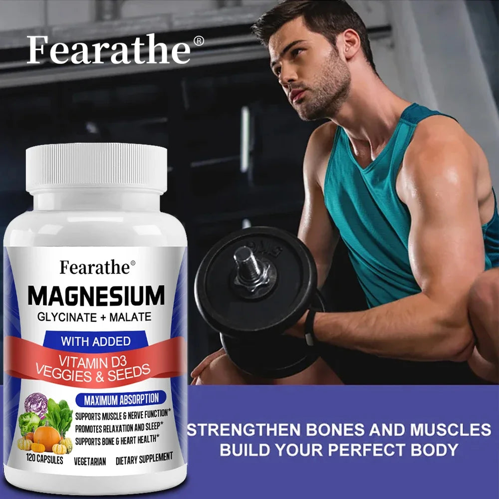 Magnesium Malate + Magnesium Glycinate Help Boost Immunity, Promote Joint and Bone Marrow Health, and Improve Sleep Quality