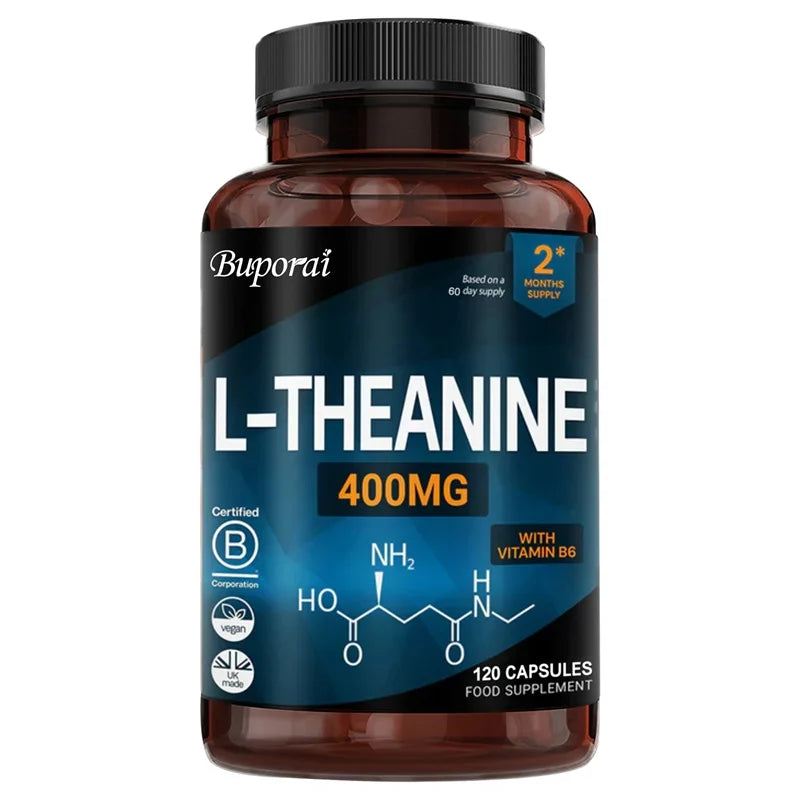 L-Theanine 400MG - Improve Mood and Reduce Anxiety, Enhancing Concentration and Cognitive Function