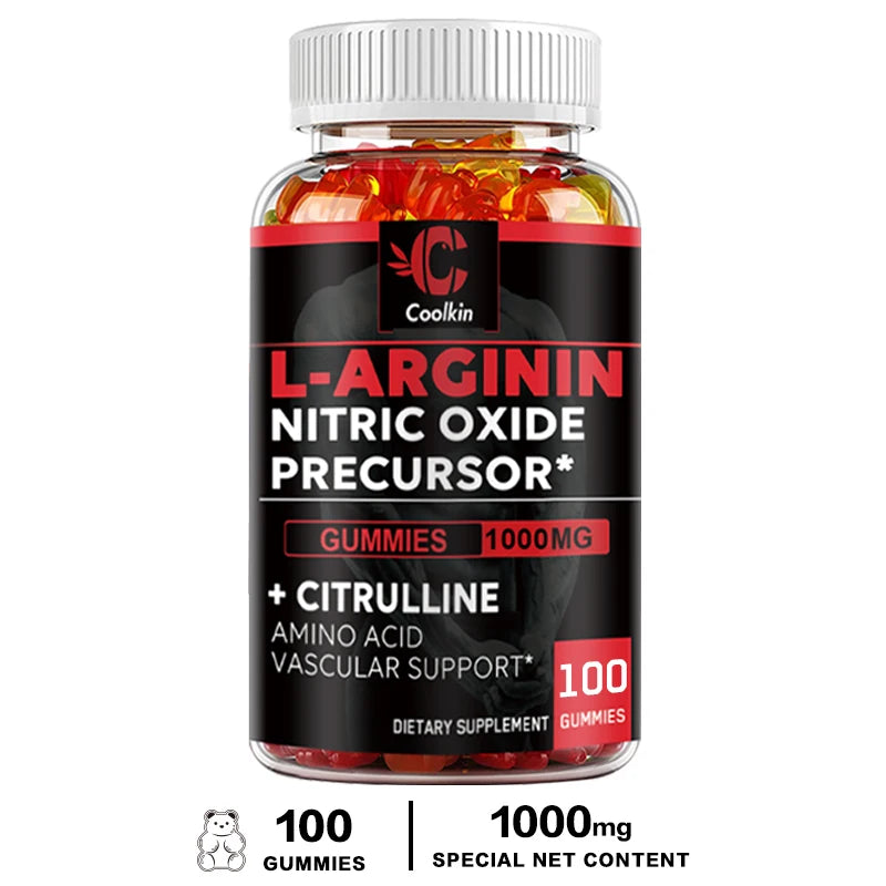 L-Arginine Supplement - for Energy, Strength and Endurance Support During Exercise | Muscle Mass, Non-GMO