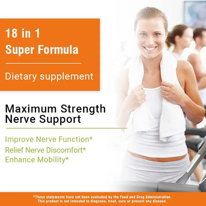 Neuropathy Support Supplement 600mg - Helps Maintain The Normal Function of The Nervous System and Relieve Mental Stress