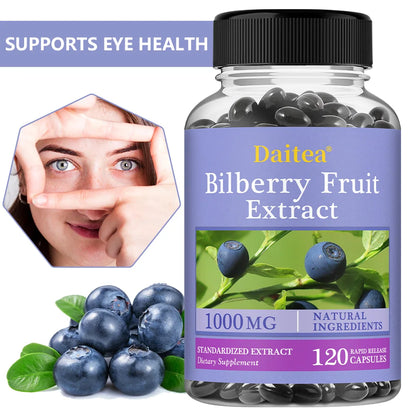 Bilberry Extract-Eye Health Supplement,Supports Vision,Brightens Eyes,Nourishes Eyes,Enhances Vision Health Dietary Supplement