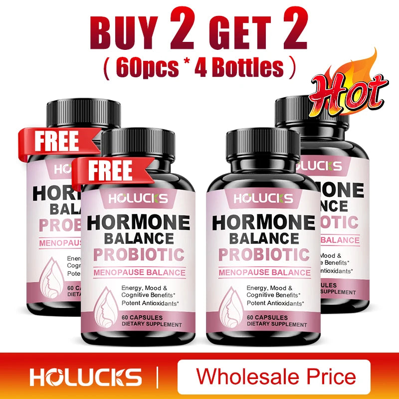 Hormone Balance Probiotic, Supports Menopause Balance, Relieves Fatigue, Mood Swings, Improve Digestion &amp; Metabolism