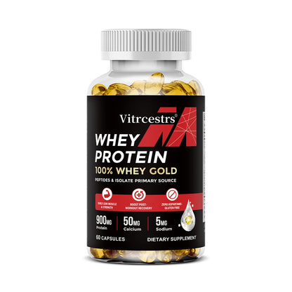 Whey Protein Capsules – High Concentration, Promotes Post-workout Recovery,  Build Abdominal Muscle &amp; Athletic
