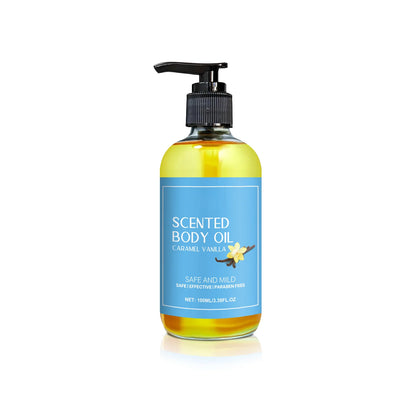 1-5pcs Stress Relief Body Oil with Vanilla - Deeply Moisturizes &amp; Soothes Muscles, Herbal Formula for Relaxing Bath &amp; Massage.