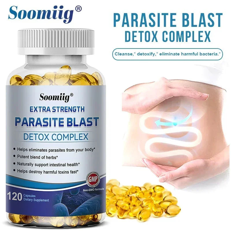 Parasite Detox - Gut Health Supplement, Digestive Health, Intestinal Cleansing and Detoxification, Bloating &amp; Gas, Immune Relief