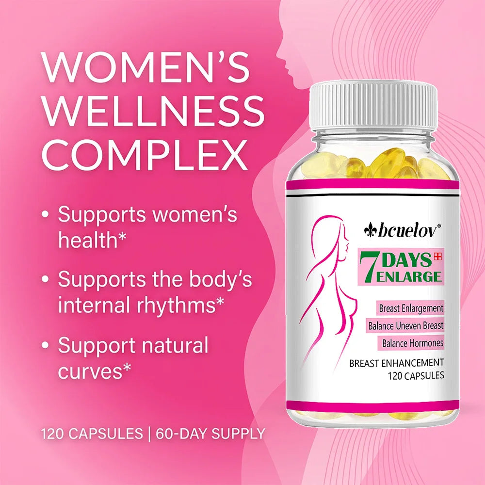 Pueraria Mirifica Capsules, Female Breast Support for Firmness, Roundness &amp; Elasticity,  Enhance Confidence &amp; Menopause Care