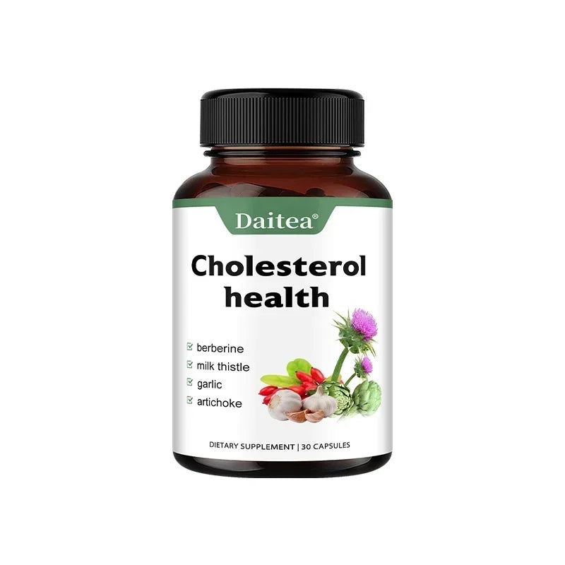 Healthy Cholesterol Support Supplement with Milk Thistle &amp; Berberine, Support Cardiovascular Health, 120 Capsules
