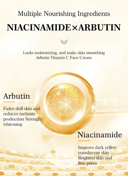 Vitamin C Improve Freckles Cream Fade Dark Spots Melasma Niacinamide Lightening Melanin Brighten Moisturizer Skin Care Products