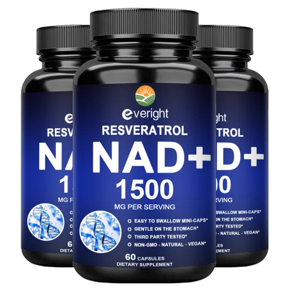 NAD+ Supplements - Anti-Aging Cell Booster, Supports Natural Energy - NAD+ Booster, Immune Suppor t& Promotes Blood Circulation