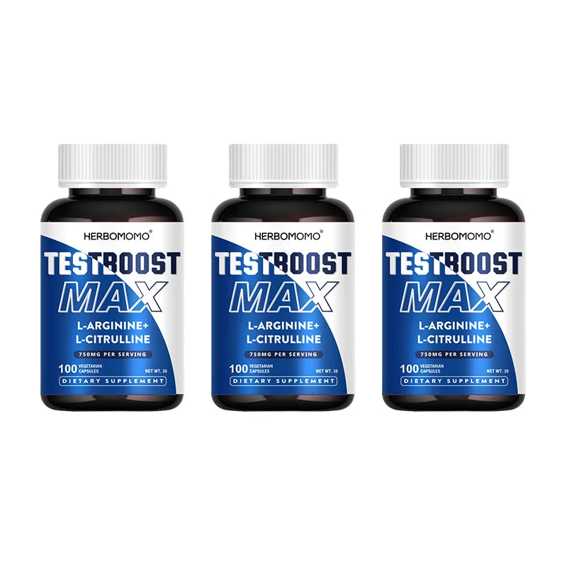 100 Capsules L-Arginine &amp; L-Citrulline Male Enhancing Supplement for Reproductive Health Natural Energizer Supporting Energy And