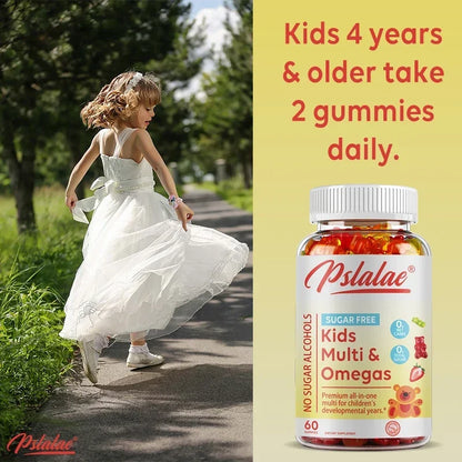 Kids Multivitamins Gummies - Boosts Immunity, Promotes Healthy Brain and Body Development, Provides Energy