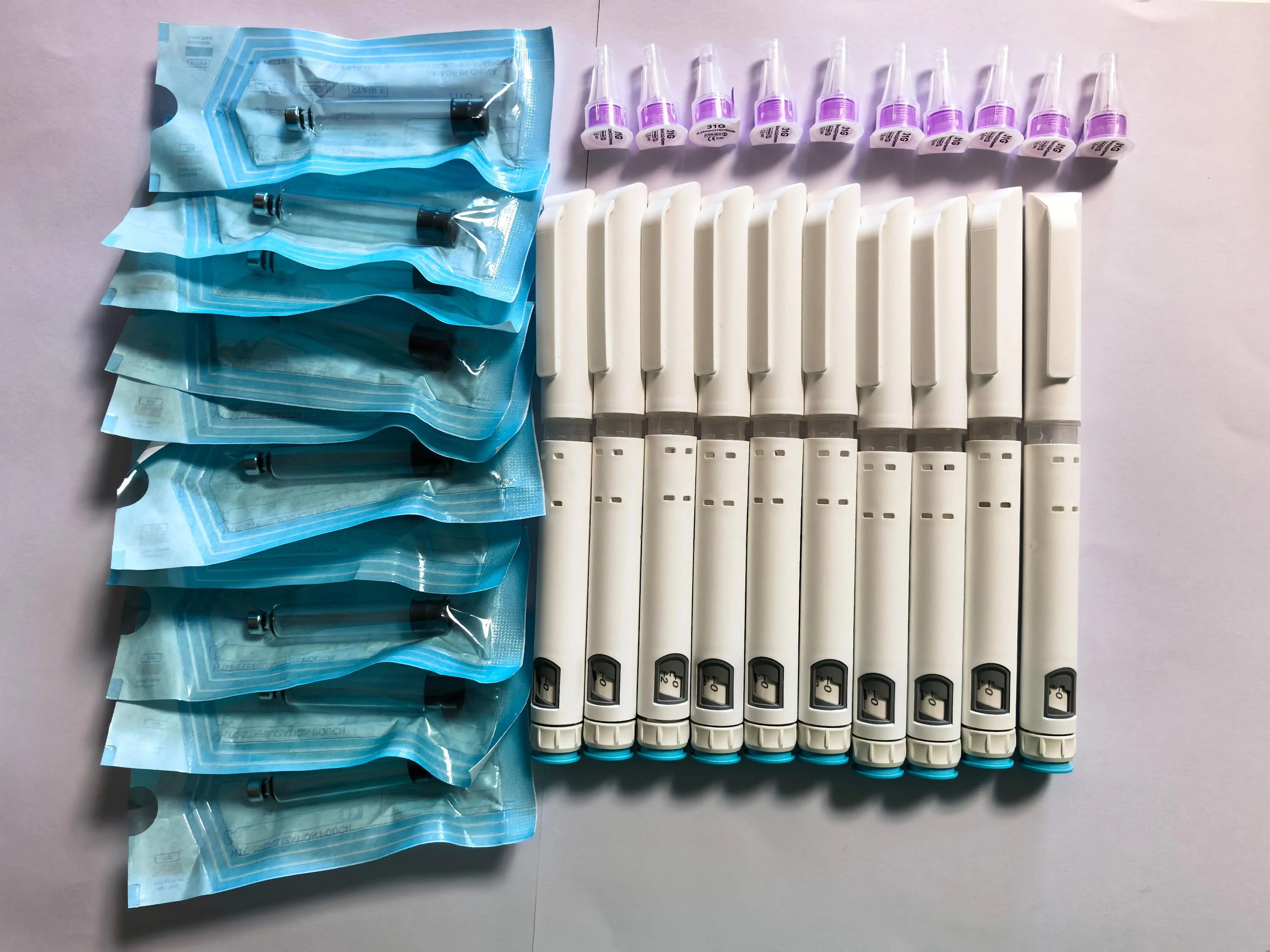 Disposable pen for peptides or insulin, 10 units (excluding the medication).