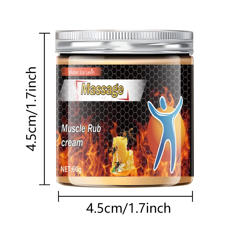 Muscle Massage Cream, Suitable for Both Men and Women. It Provides Extra Warmth, Suitable for Muscle Soreness, Compatible with All Skin Types, and Designed for Healthy Massage.