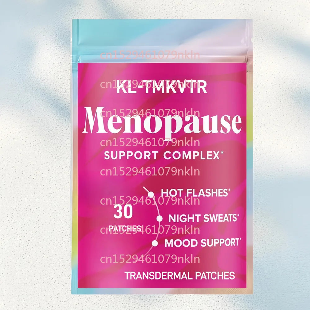 30 Patches Menopause Vitamins Transdermal Patches with Black Cohosh, Red Clover - Hot Flashes, Night Sweats &amp; Mood Support
