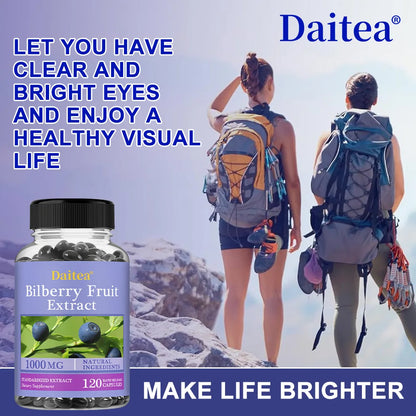 Bilberry Extract-Eye Health Supplement,Supports Vision,Brightens Eyes,Nourishes Eyes,Enhances Vision Health Dietary Supplement