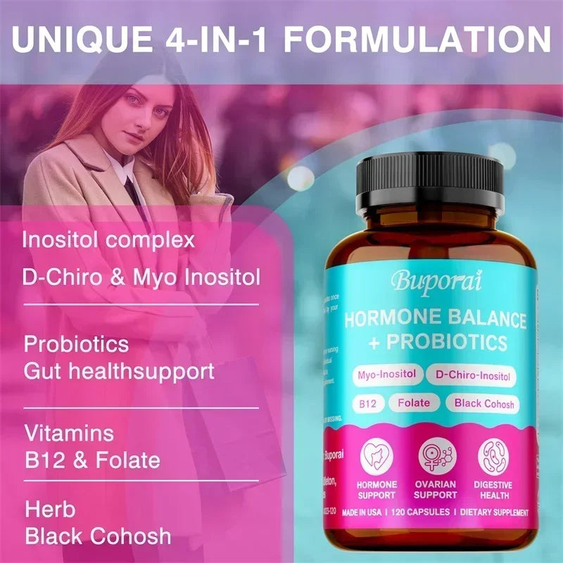 Hormone Balance + Probiotics - Promotes Women&