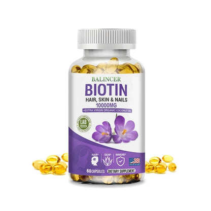 Balancer biotin supplement supports healthy hair, skin and nails, and a healthy immune system