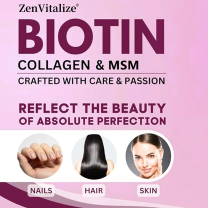 Hair Growth Vitamins for Women and Men - with Biotin &amp; Saw Palmetto, Naturally Regrow Stronger &amp; Healthier Hair, Skin and Nails