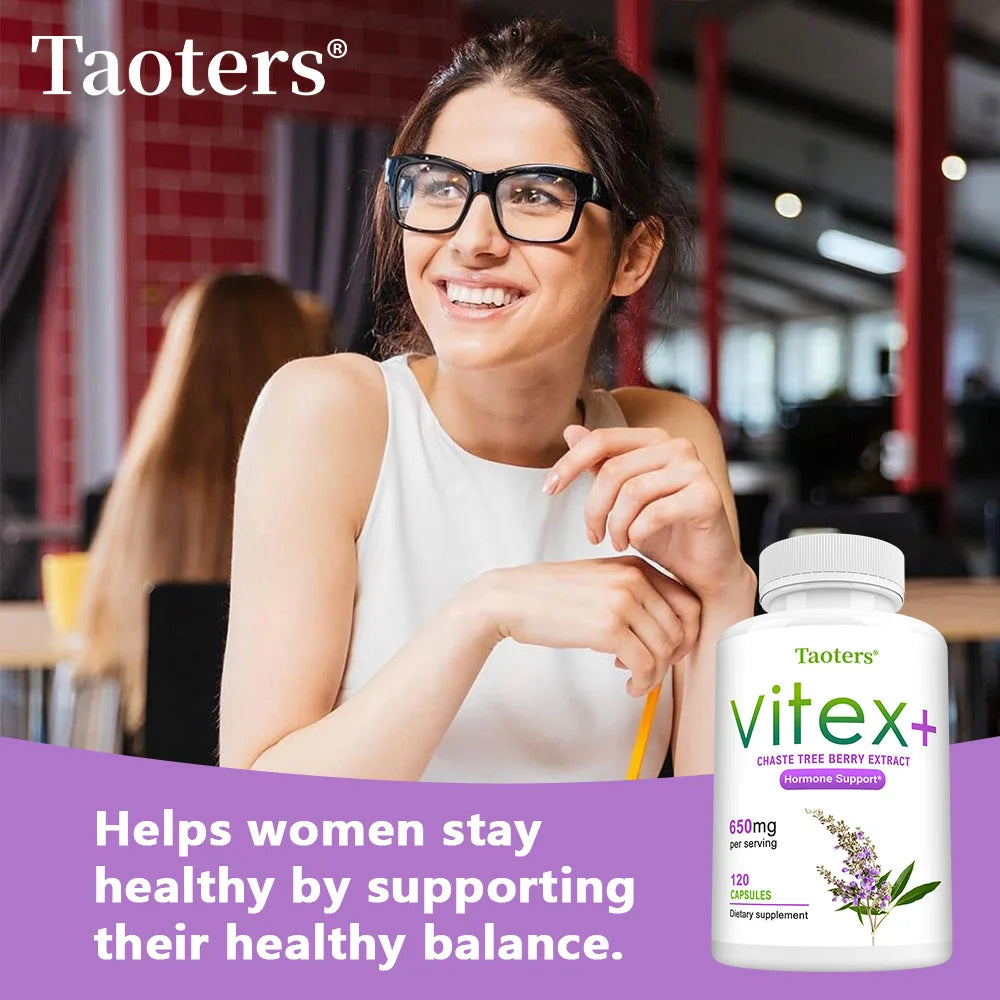 Vitex - Chaste Tree Berry Extract - Menopause Support, Weight Management, Balancing Emotions, Helping To Improve Skin