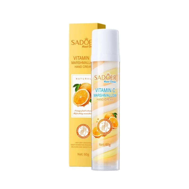Vitamin C Hand Cream 60g, Moisturizes Dry Skin, Refreshing and Not Greasy
