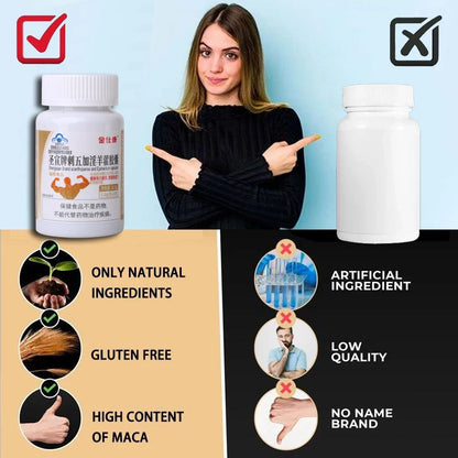 Powerful High Purity Epimedium Supplements Natural Organic Shilajit Erection Pill Improve Performance Increase Size than MAca