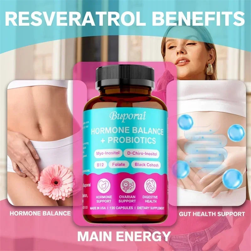 Hormone Balance + Probiotics - Promotes Women&