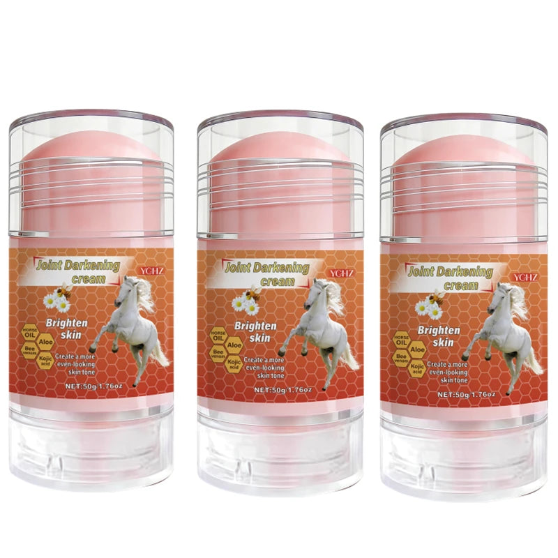 Bee Venom and Horse Oil Stick, Evens Out Skin Tone, Eliminates Dark Spots and Dullness - Non-Greasy, Suitable for Both Men and Women - Whitening and Moisturizing Cream, for Day and Night Use - 50g