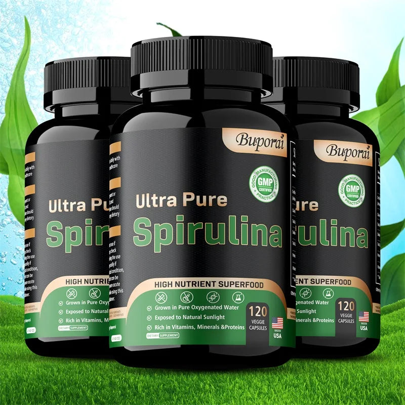 Organic Spirulina - Detoxification, Immune System, Cardiovascular, Antioxidant, Improve Digestive Health