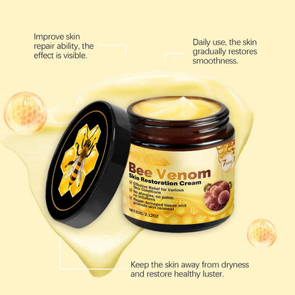 Bee Venom Skin Restoration Cream Skin Blemish Remover Reduce Redness Sensitive Skin Barrier Repair Skin Renewal Moisturizer 60g