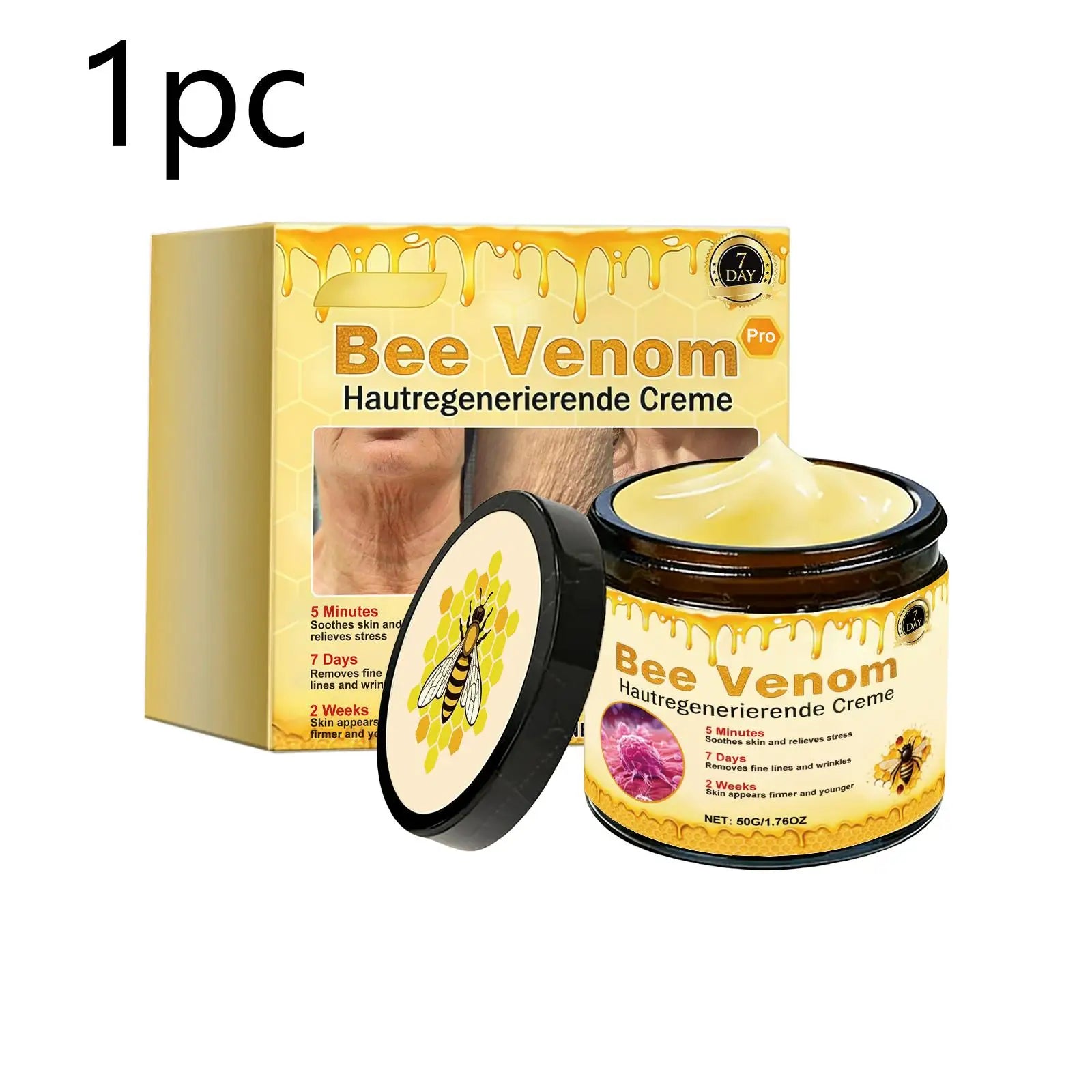 Bee Venom Cream Relieves Redness Repair Damage Skin Strengthens Skin Barrier Deep Moisturizing Skin Care Nourishing Body Cream