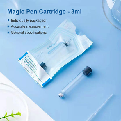 3ml Pen Cartridge, 10/20/30/50/100PCS 3cc Cartridges for Peptide Injection Pen, Empty Glass Cartridges, Individually Wrapped