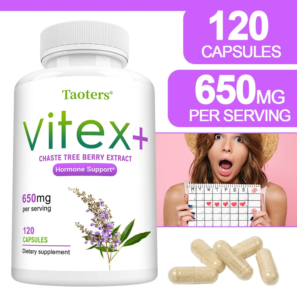Vitex - Chaste Tree Berry Extract - Menopause Support, Weight Management, Balancing Emotions, Helping To Improve Skin