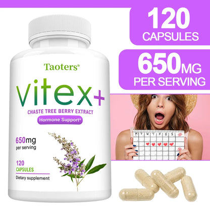 Vitex - Chaste Tree Berry Extract - Menopause Support, Weight Management, Balancing Emotions, Helping To Improve Skin