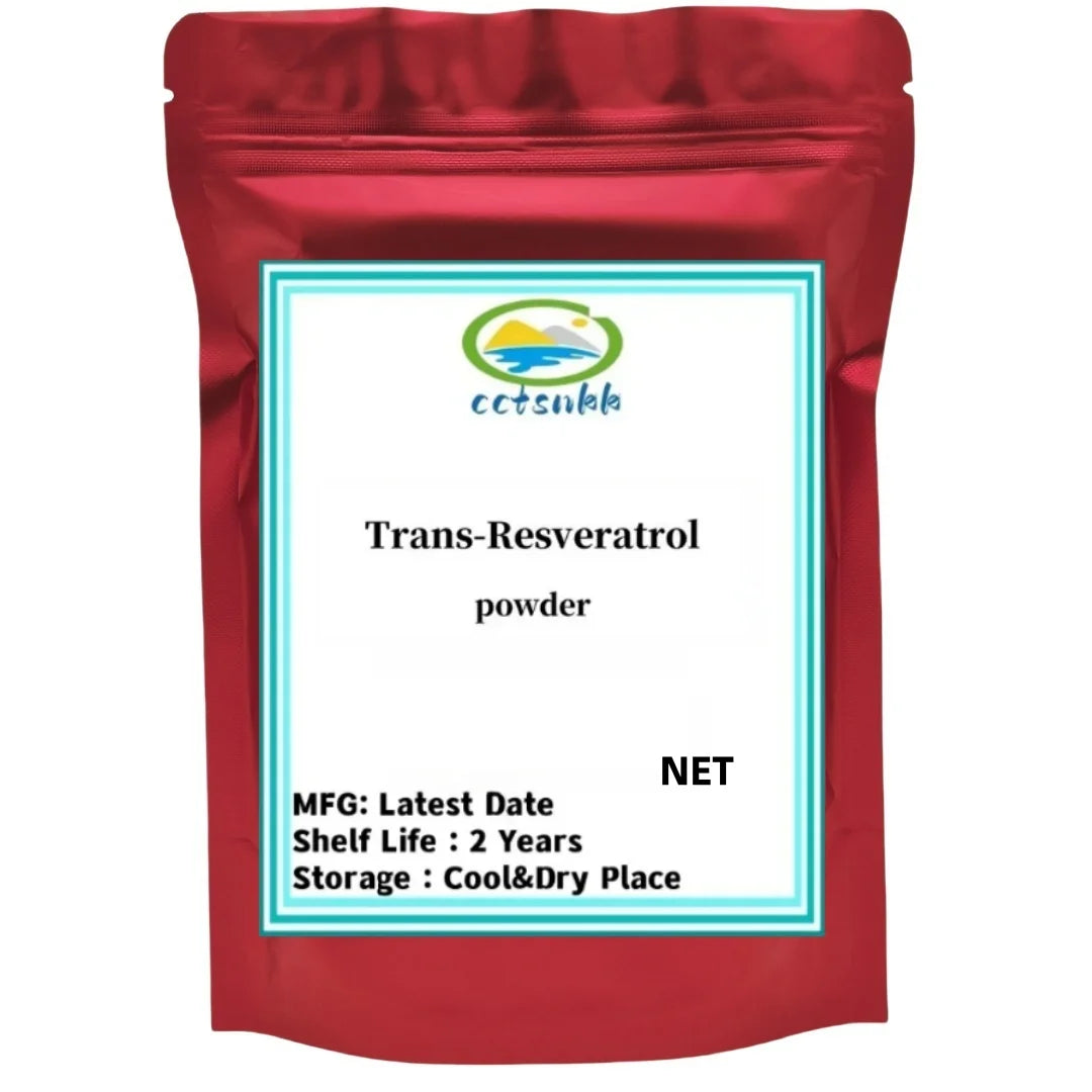 Trans-resveratrol Powder Antioxidant Supplement Skin Whitening Anti-cancer Nmn Anti-wrinkle Cosmetic Materials