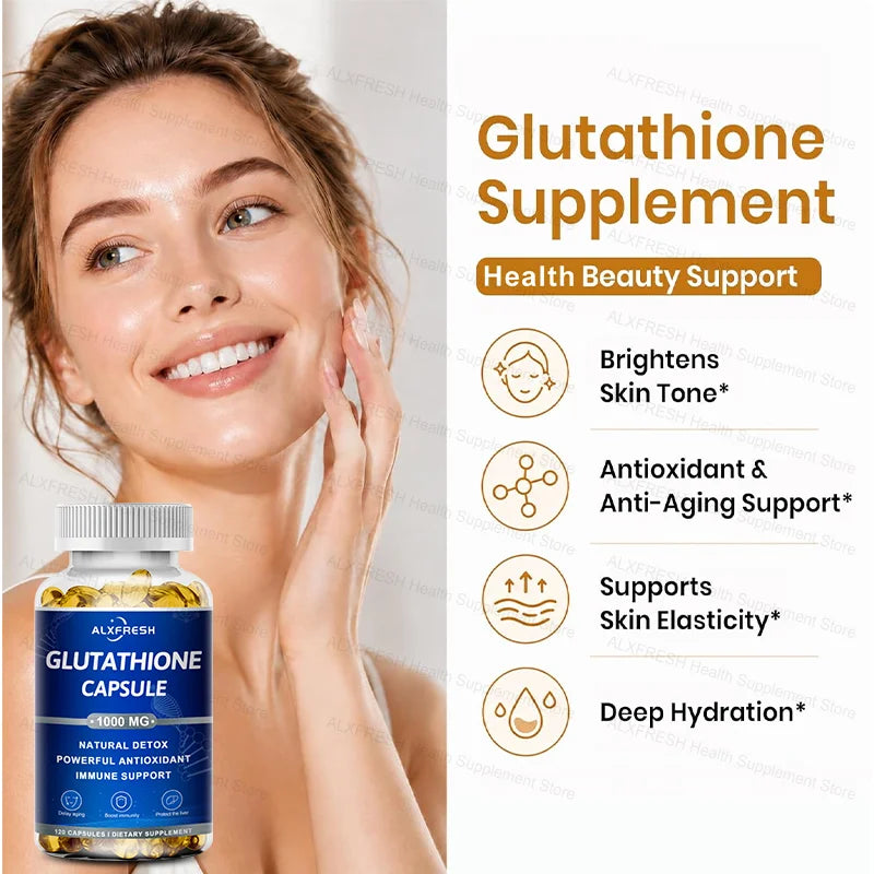 Liposomal Glutathione 1000 mg - Antioxidant and Immune Support Supplement - Detoxification and Liver Support